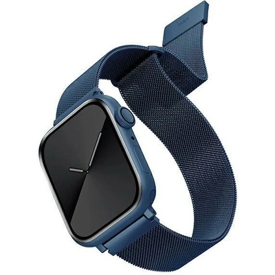 UNIQ Резервна каишка Uniq Dante за Apple Watch Series 4/5/6/7/SE 38/40/41mm, Син (Uni000578-0)