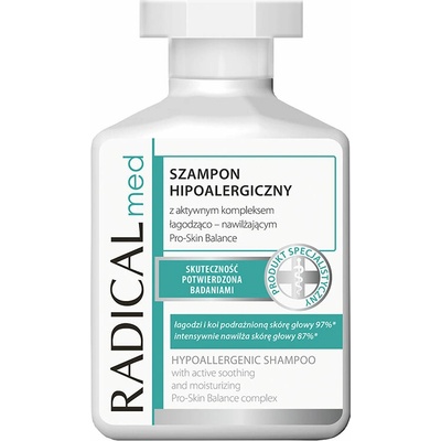 Ideepharm Radical Med Psoriasis hypoalergénny šampón pre vlasovú pokožku s lupienkou 300 ml