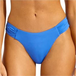 Seafolly Дамско бикини долнище Seafolly Seafolly Collective High Leg Ruched Side Pant Bikini bottom - Sapphire - размер 34 (EU) (150-4234-0812)