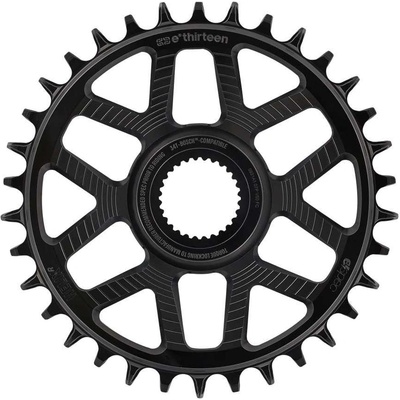 E*THIRTEEN Helix Race e*spec | Chainring | 34T | Bosch SX / Gen4 CX Direct Mount | 15mm Offset | Shimano/SRAM 11/12s Chain Compatible | Black
