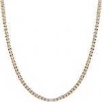 SAVICKI Тенис колие, злато 585, бели диаманти, 4, 380К, 42 см