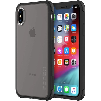 Incipio Reprieve Case - удароустойчив хибриден кейс за iPhone XS, iPhone X (черен)
