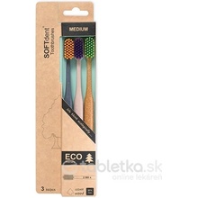 Soft Dent Eco zubní kartáček medium 3 ks