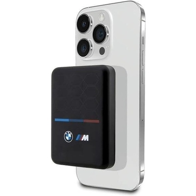BMW Преносима батерия BMW BMPBMS5K22PGVK, 15W, 5000mAh, с кабел, черна / черна, M Collection MagSafe (3666339122508)