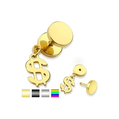 Piercingate falešný piercing dolary PFA00261 černá