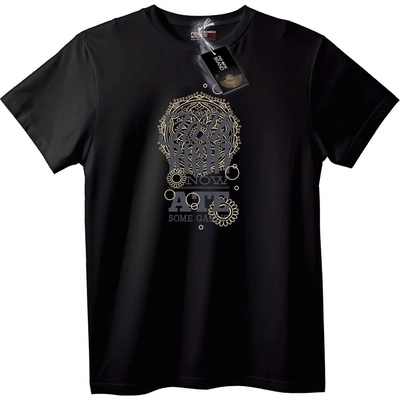 NOONEBRAND Тениска Богат Сега ATE Торта - 2XL, Black