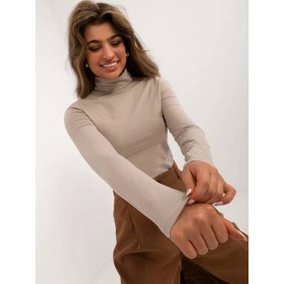 Blouse D15200M02527B-dark beige hnedá Sublevel