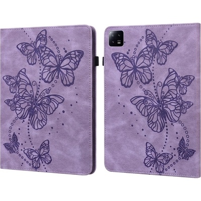 Vsetkonamobil 60090 ART BUTTERFLIES Zaklápacie puzdro Xiaomi Pad 6 / Pad 6 Pro fialové