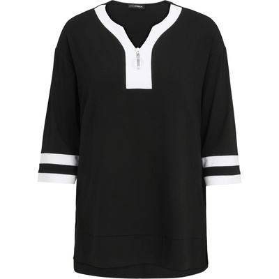 Doris STreich dámská tunika černá s bílými bloky – Zboží Mobilmania