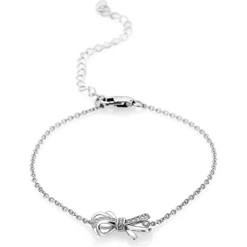 Image 1 of Swan Сребърна гривна панделка с цирконий JT8301B Swan