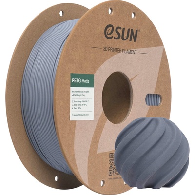 eSUN PETG-Matte Dark Grey - 1, 75 mm / 1000 g (PETG-MT175D-H1P1)