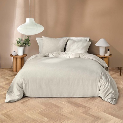 douceur d'intérieur Бежово двойно удължено спално бельо от микрофибър 240x220 cm Azura - douceur d'intérieur (1645174)