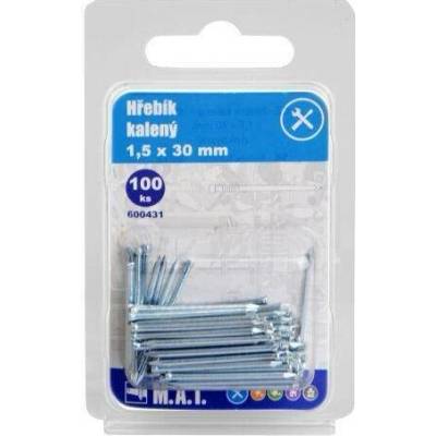 hřebík kalený 30x1,5mm Zn (100ks)
