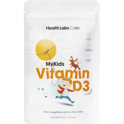 Health Labs Care My Kids Vitamín D3 želé cukríky bez pridaného cukru 60 ks