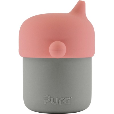 Pura silikon pohárik s náustkom Rose slate 150 ml