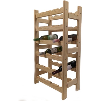 Krušnohorský nábytek Drevený stojan na víno V4X6 44 x 90 x 25 cm borovica