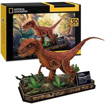 CubicFun Пъзел 3D National Geographic Velociraptor 63ч (1008260F)