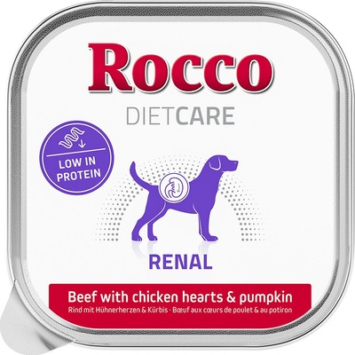 Rocco Diet Care Renal hovězí s kuřecími srdíčky a dýní 10 x 150 g