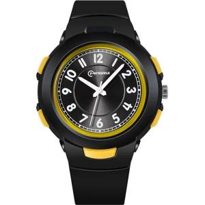 MINGRUI Детски часовник mingrui bd-41688 - Черен / Жълт kp41688 Часовници