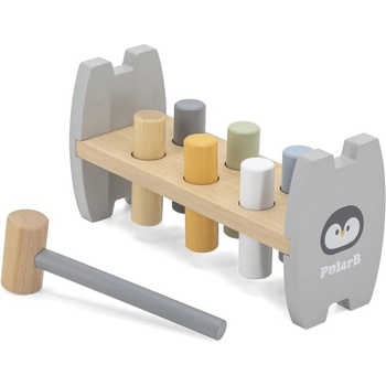 Image 1 of Viga Toys Дървена игра с чукче, Viga - Пингвинче (44207)