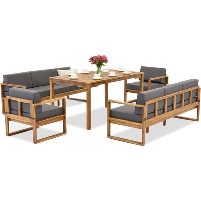 Garden Point Градински мебели от акациева дървесина от Maskat Apetito 8 Garden Point (GAP1208-8)