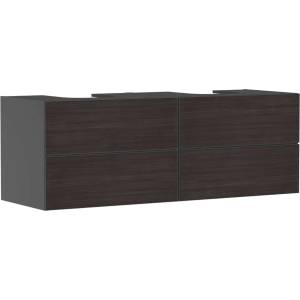 Hansgrohe Xevolos E - Шкафче за умивалник 157x56x55 см, 4 чекмеджета, матово сиво/тъмен дъб 54201730 (54201730)
