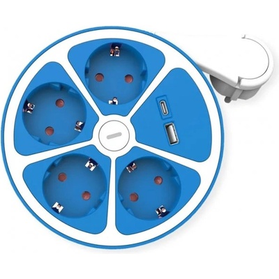 Roline 4 Plug + 2 USB 3 m Switch (19.07.2341-10)