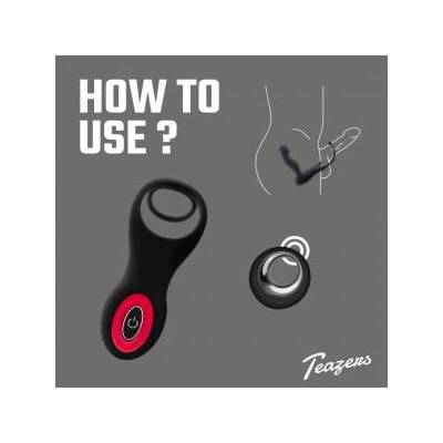 Boss of Toys Teazers Prostate Vibrating Intimate System with Dual Rings & Remote Control