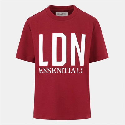 Blank Essentials Дамска тениска Blank Essentials Blank London Essentials T-Shirt Ladies - Burgundy