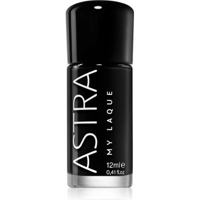 Astra Make-Up My Laque 5 Free дълготраен лак за нокти цвят 45 Super Black 12ml