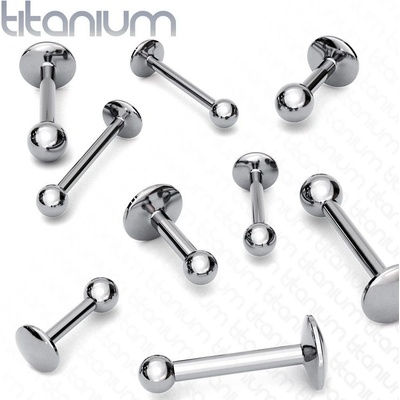 Šperky4U piercing do brady labreta titan TIT1020-16104