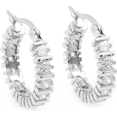 BRUNOshop.cz Náušnice kroužky s kamínky S3812