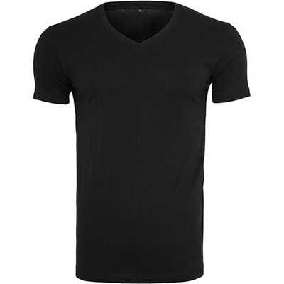 Build Your Brand pánske tričko s výstrihom do V BY006 black