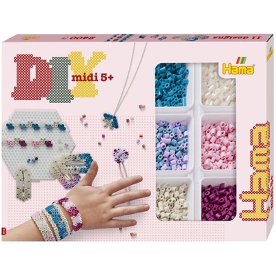 Hama zažehlovací korálky - MIDI Box, 2400ks Výroba šperků