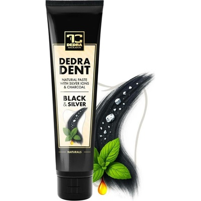Dedra dent Přírodní s ionty stříbra & bambusovým uhlím antibakteriální ochrana svěží dech & šetrné bělení 100 g