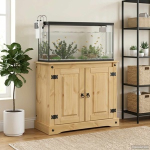 vidaXL Стойка за аквариум CORONA Кафяво 81, 5 x 37 x 73 см 250 kg (42034033)