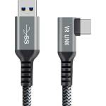  Mobilly кабел за Meta Quest 3, Quest 2, Oculus Link, USB-C 3.2 Gen 1/USB-A, дължина 7m, оплетен (USB3,2GEN1 to Type-C VR link)