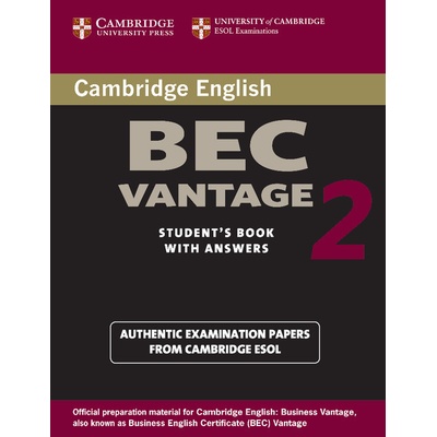 Cambridge BEC Vantage 2 Student's Book with Answers