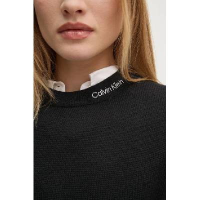 Calvin Klein Пуловер с вълна Calvin Klein Jeans дамски в черно J20J225073 (J20J225073)