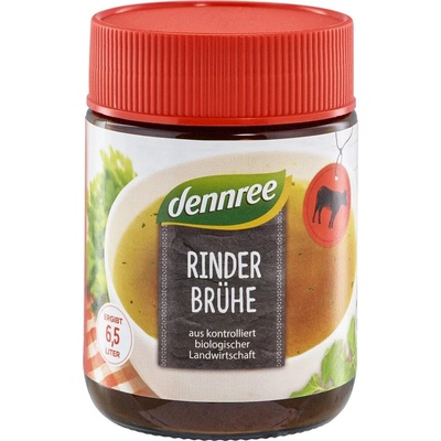 Dennree Hovězí vývar s 18,5% hovězího masa 130 g