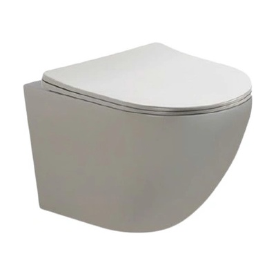 Inter Ceramic Конзолна тоалетна чиния 4937gray миа сива мат (4937mg gray)