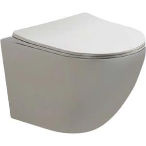 Inter Ceramic Конзолна тоалетна чиния 4937gray миа сива мат (4937mg gray)