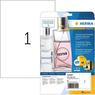 Herma Самозалепващи се етикети, A4, полиестерни, гланц, 210 (1540100221)
