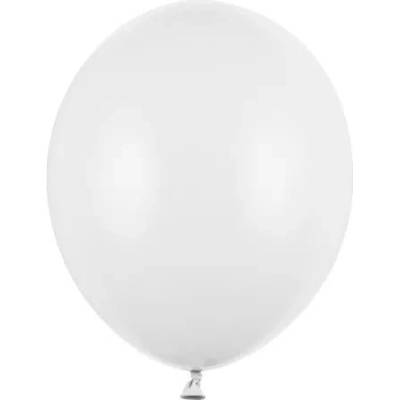 Party Deco Латексов Балон Пастел, Бял - 27 см (sb12p-008)