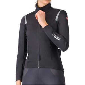 Castelli Дамско термо яке за колоездене Castelli Women's Perfetto RoS 3 Jacket Cycling jacket - Light Black / Silver Reflex (151-0781-0212)