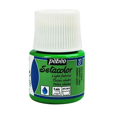 Farby na textil Pebeo Setacolor Light Fabrics 45 ml 27 Light Green