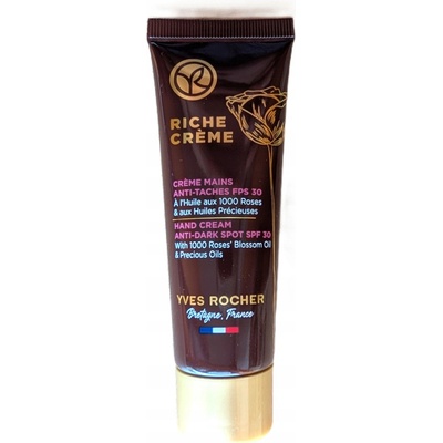 YVES ROCHER Vyhlazující krém na ruce proti pigmentovým skvrnám SPF20 50 ml