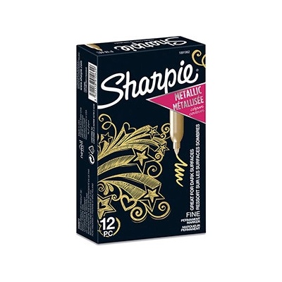 Sharpie 1891062 Metallic zlatý 12ks