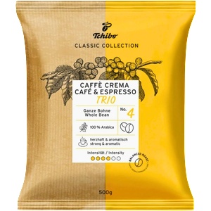 Tchibo Кафе на зърна Тchibo Caffe Crema Trio N4, 500 г