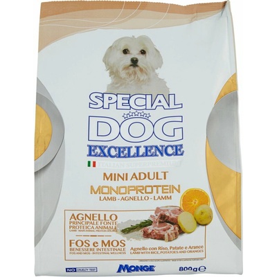 Monge Special Dog Excellence Mini Adult Monoprotein Jehněčí 0,8 kg
